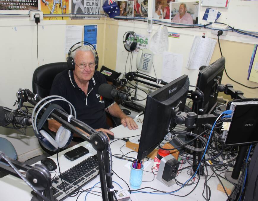 Dulcet tones: Brian Simpson is keen to get others behind the microphone at the community radio station.