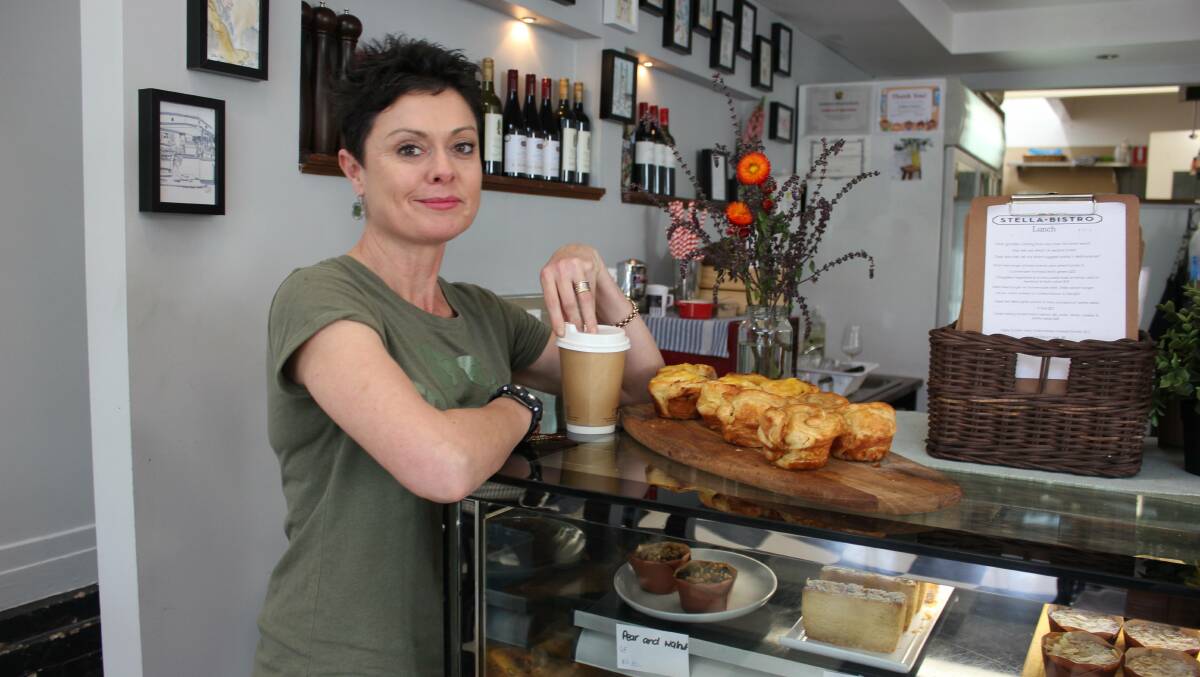 Stephanie Stephenson from Stella Bistro in Dowling Street is working towards eliminating as much single use plastic as possible from the business.