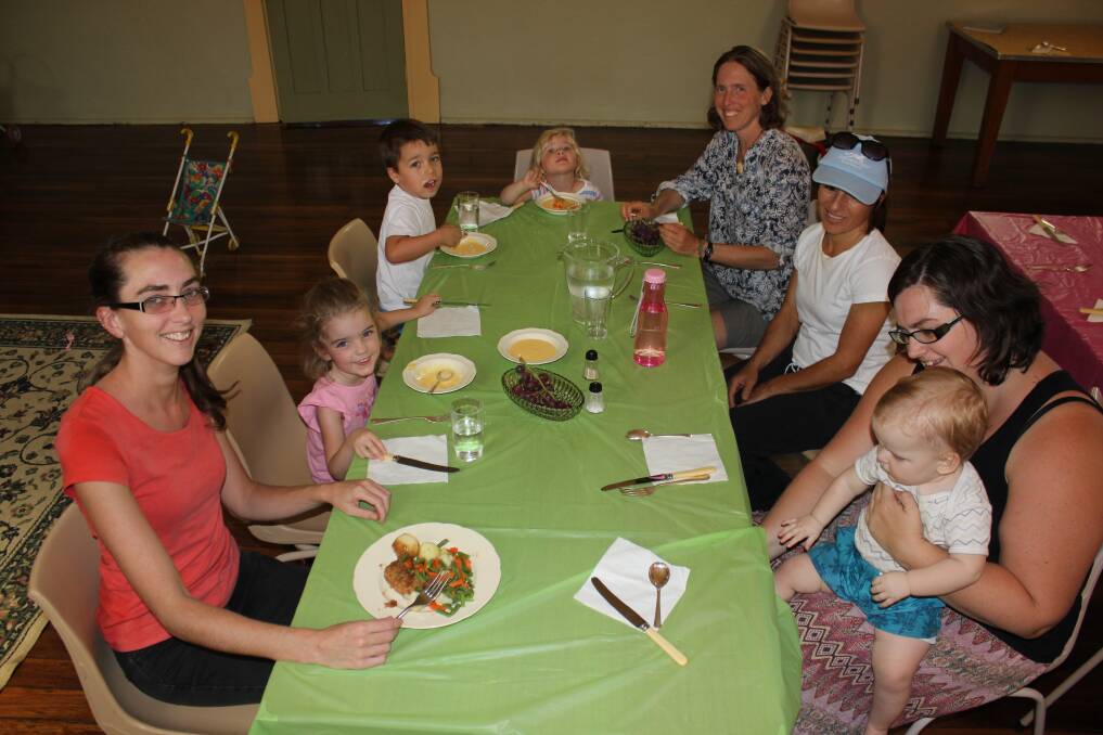 LUNCHING: All ages are welcome and encouraged to share the community lunch.