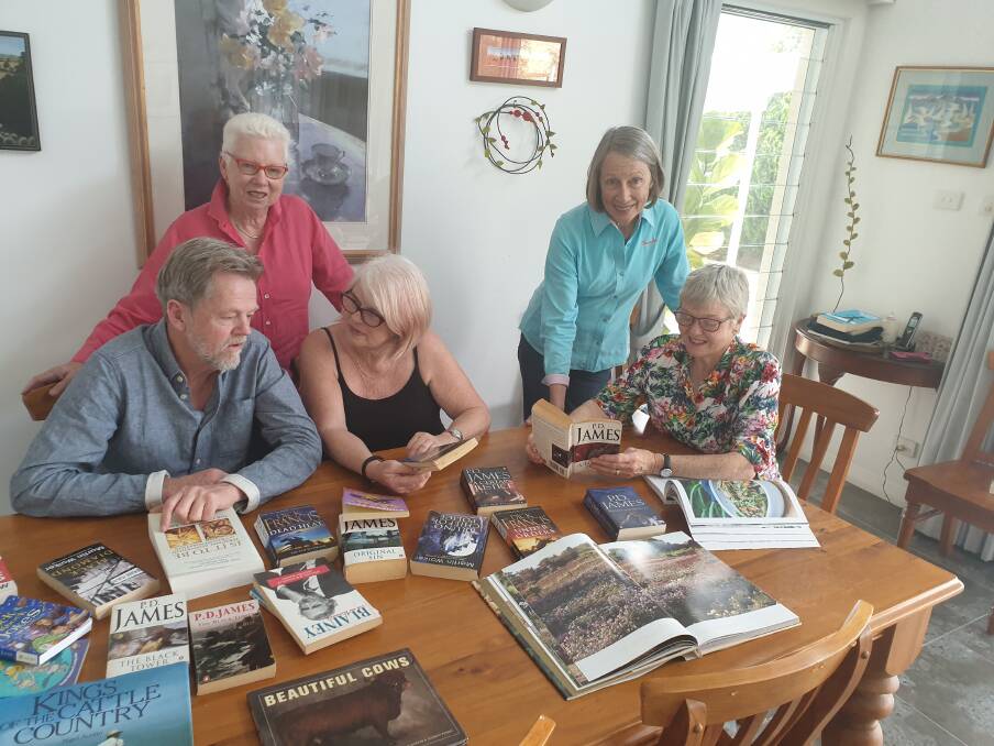 SHARING: Passionate readers Chris O'Neill, Anne Higgins, Carol Skafte-Zauss, Lisa Connors and Barbara Fisher formed Friends of the Dungog Community Centre Inc. to help support the centre's successful literacy programs.