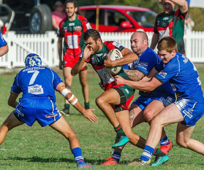 Paterson River in action against Clarence Town in the 2019 season. Photo: Daniel Johnson.