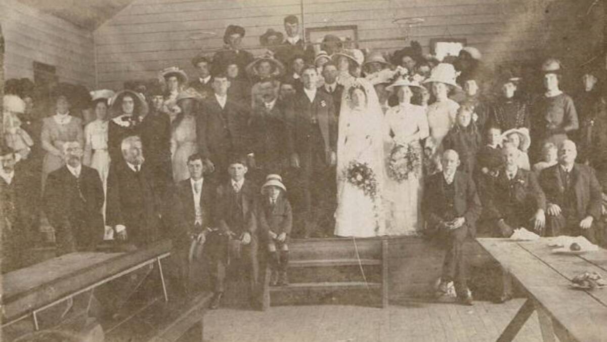 Excited: "A wedding which excited a good deal of interest up the river" was how the wedding of Mr William H Saxby and Miss Pearl E Deards on November 23, 1910, was reported in the Dungog Chronicle.