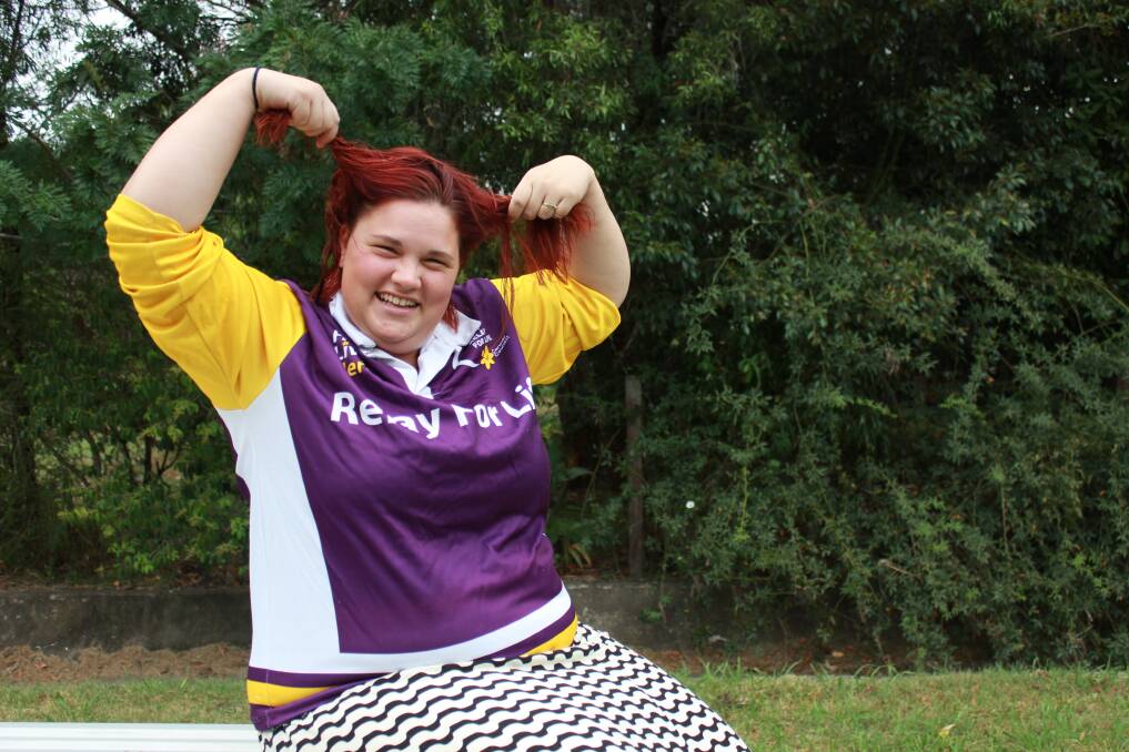 Losing her locks: Melanie Faulkner is shaving her hair off to support her team "Hope" in Dungog's Relay for Life which raises money for the Cancer Council’s research, prevention, information and support services. 