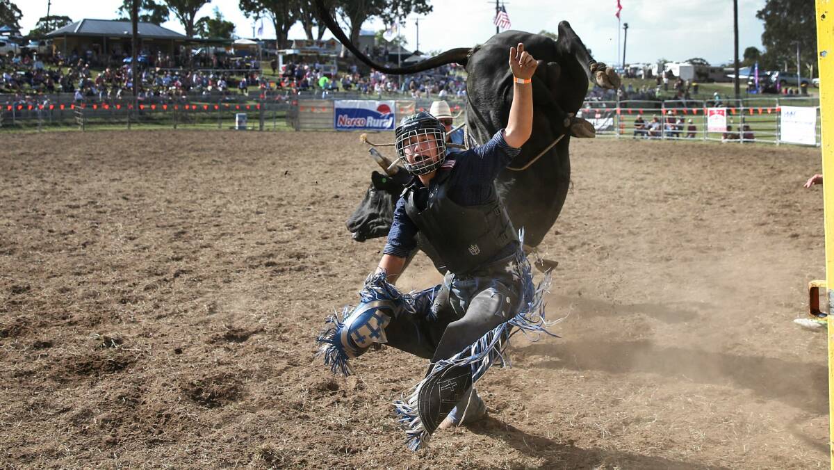 Marina Neil's photo of the action from the 2018 Dungog Rodeo.