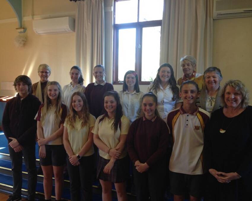 CHOIR: Dungog High School students who performed a concert for the Mothers Union.