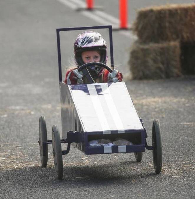 Fun: The Easter Saturday billycart derby sees all roads lead to Gresford. Pictured is a competitor in 2019. Photo: Marina Neil