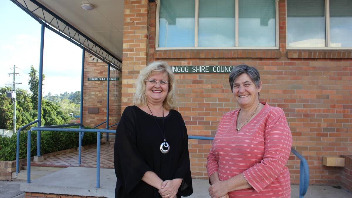 WELCOME: Dungog Shire Council's new General Manager Coralie Nichols with Mayor Tracy Norman.