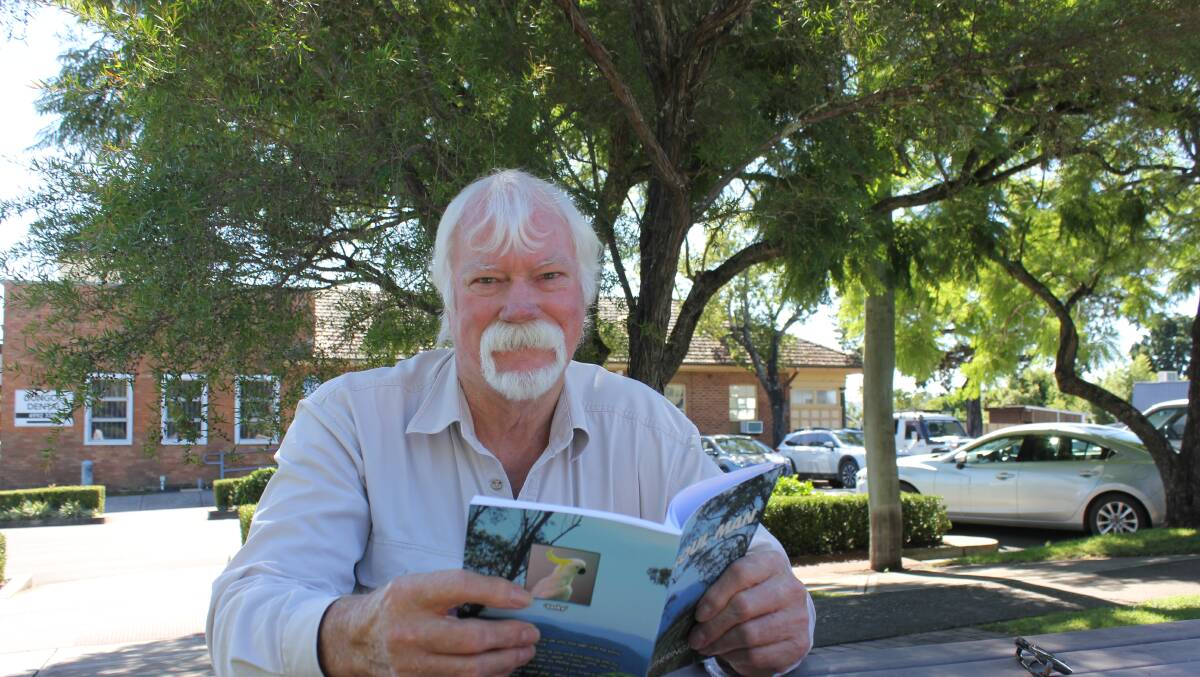 Soul Man: Poet Jeff Hetherington with his book which is now for sale.