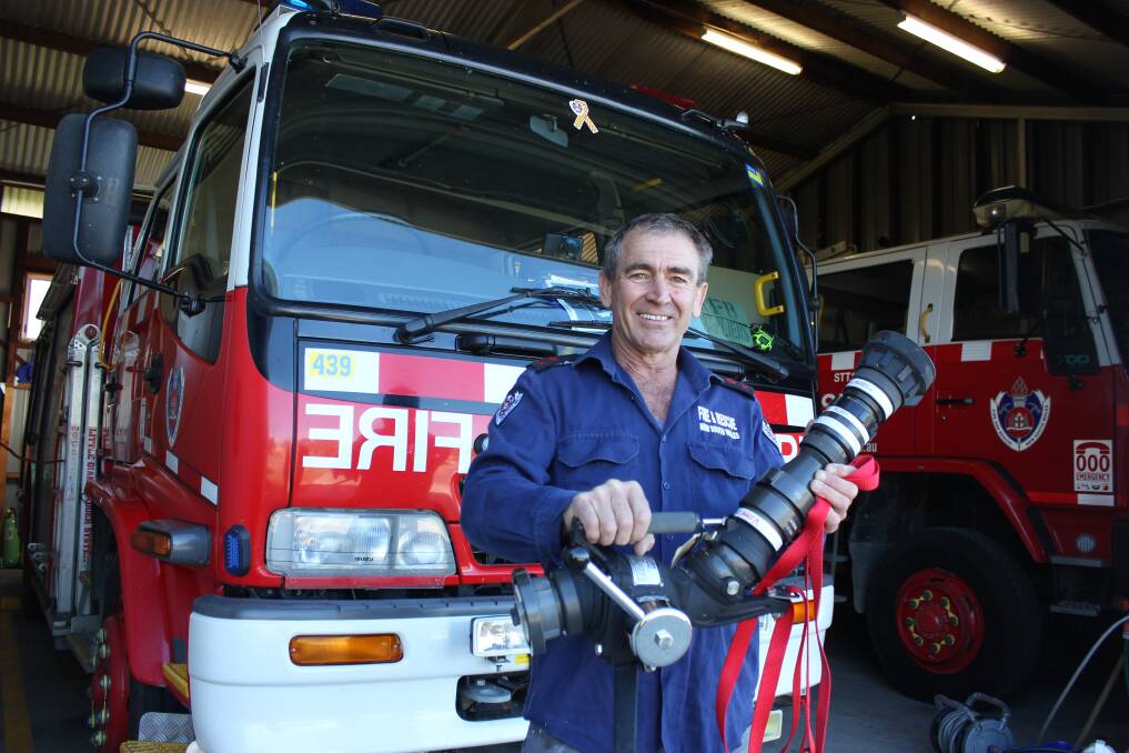 NEW: Dungog Fire and Rescue NSW Deputy Captain Andrew Viner with the new equipment which will help the local fire crews.