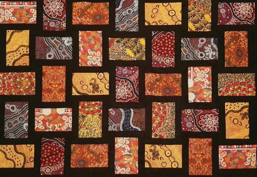 Left: This beautiful quilt is the first prize in a raffle to support the Dungog Reconciliation group.