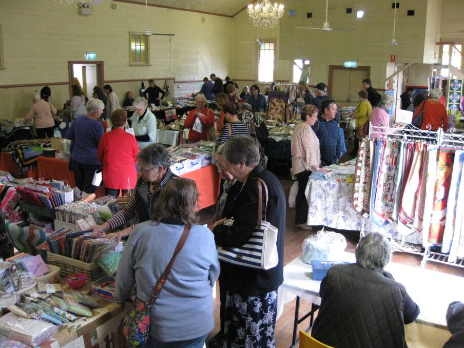 CRAFTY: The CWA's annual Quiltarama is always popular at Clarence Town.