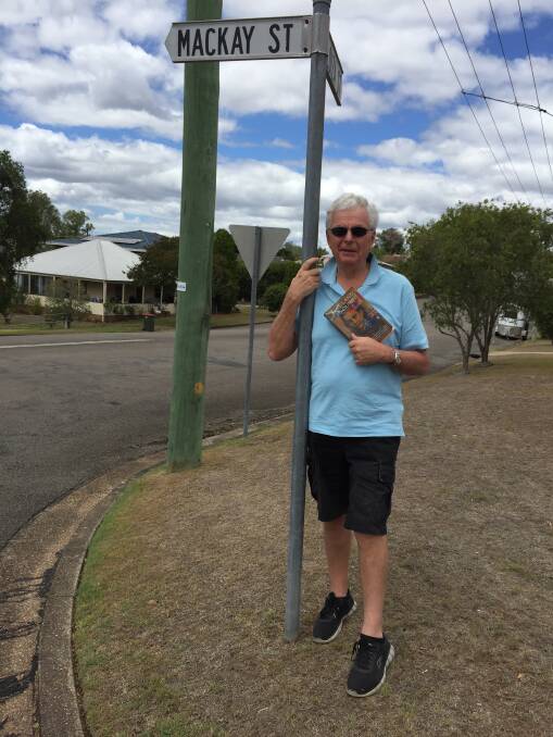 TEMPESTUOUS JOURNEY: Jonathan Rush pictured in Dungog with his new book, This Land Is Ours detailing the Mackay family journey from Scotland to Canada to Australia.