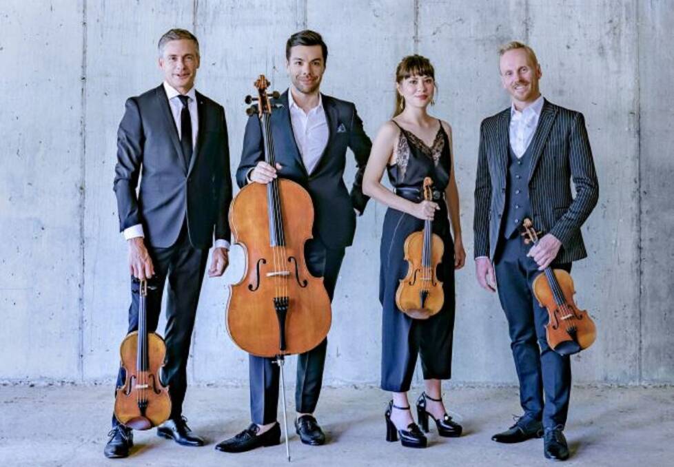 Exhilarating: The Australian String Quartet will perform at The James Theatre on Sunday, June 13 for what promises to be a truly memorable concert.