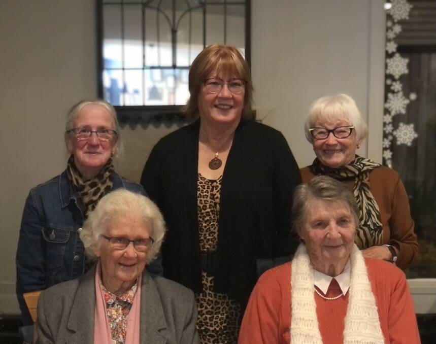 Friends: Dungog Lioness Club members (back) Lorraine Gleeson (charter member), Jane Levick OAM (charter President), Pixie Jerome and (front) Ruth Dircks OAM and President Joyce Byron (charter member).