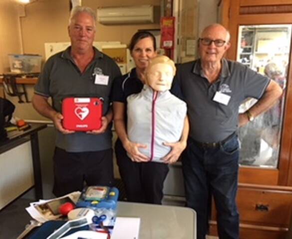 Stroud Men's Shed has a new item it hopes to never use - a defibrillator.