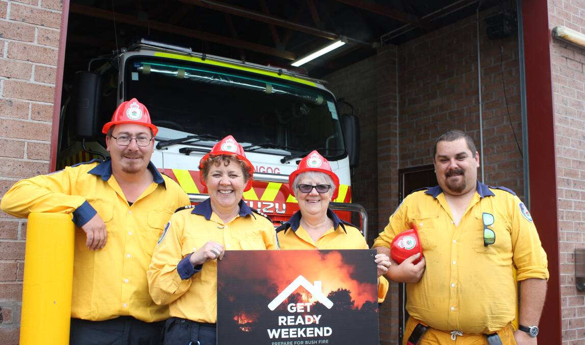 HELP AT HAND: Ben Hunter, Heidi Thornton, Wendy Howard and Matt Faulkner are ready to offer families help to be prepared for a bush fire.
