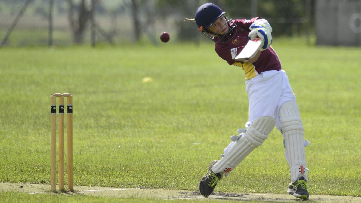 TOUGH DAY: Thomas Lovegrove top scored with 13 as Dungog under-13s were bundled out for 40 by Western Suburbs on Saturday.