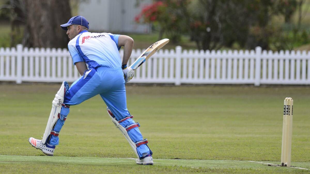 SOLID: Christ Merchant made 65 not out to anchor Paterson's total of 5/226. Picture: Michael Hartshorn