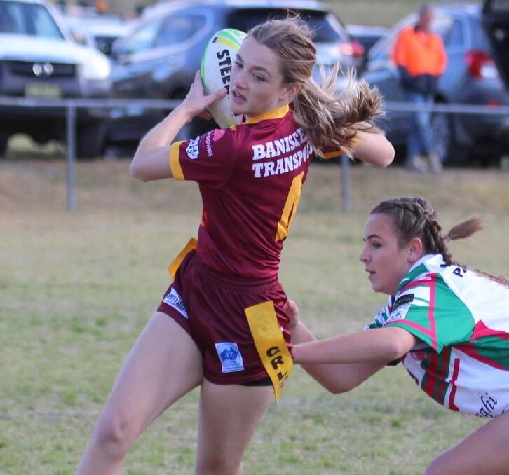Dangerous: Dungog will look to Emily Marshall (pictured) and Amy Morris to provide breaks with their speed in Saturday's grand final. Picture: Lauren Johnson
