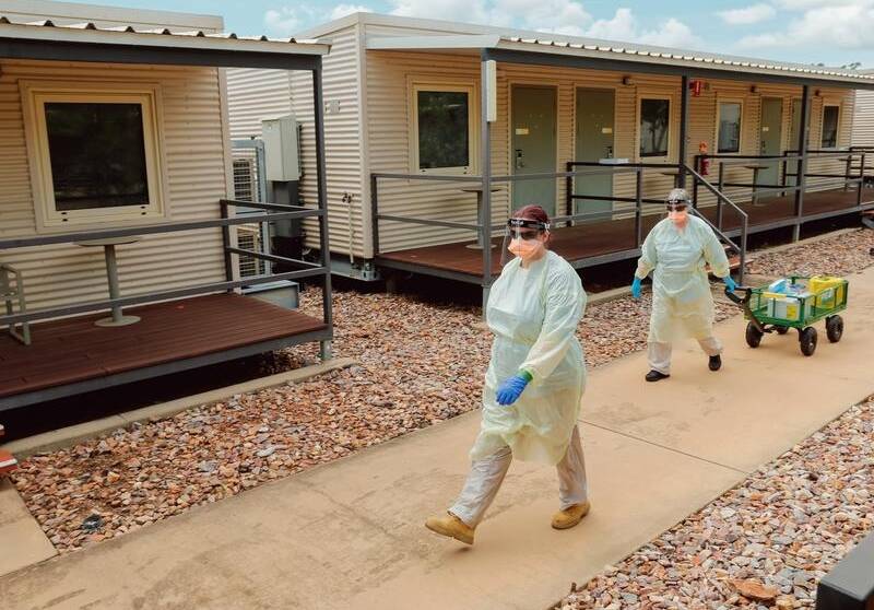 The workers' camp accommodated workers at a Japanese-owned gas plant built on Darwin Harbour.