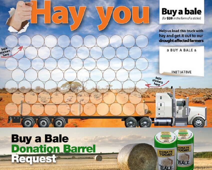 HELP: Businesses can fundraise through a hay truck poster, or by having a donation barrel at their premises. 