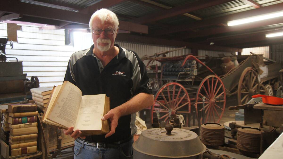 IN NEED: Dungog Museum volunteer Jeff Hetherington says a storage shed would provide more space to house items and transform the back room into an exhibition space. Picture: BELINDA-JANE DAVIS