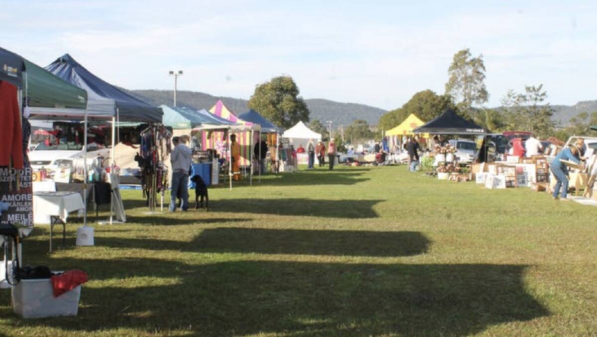 VARIETY:The Clarence Town Markets (above) features about 30 stalls offering a wide range of items.