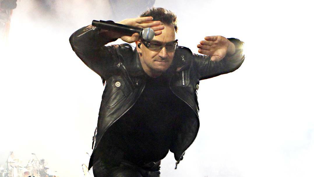 SWEETEST THING: Bono on stage when U2 last toured Australia in 2010. 
