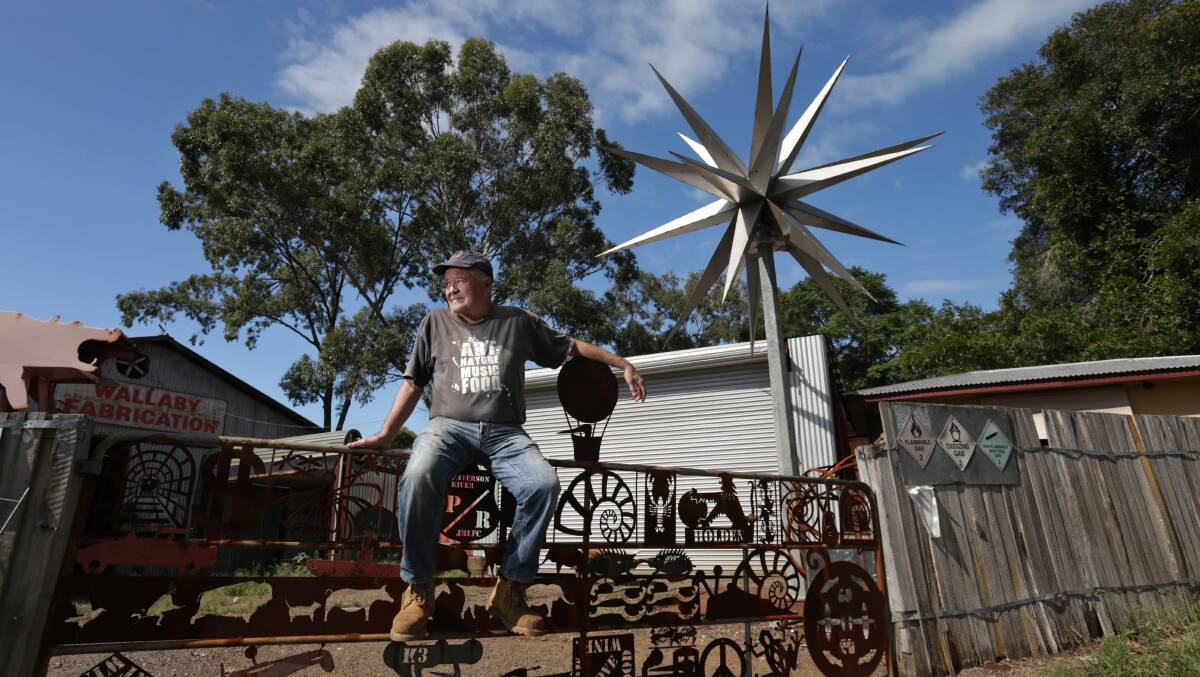 SYMBOL: Paterson sculptor Bill Cummins has created a sculpture called 'The Star of Hope' that he has dedicated to victims of abuse. Picture: Simone De Peak.