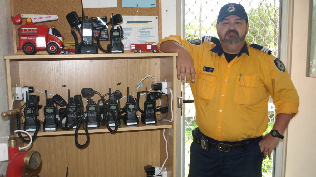 BETTER COMMUNICATION: Stroud Rural Fire Service captain Jason Donkin with the new radios