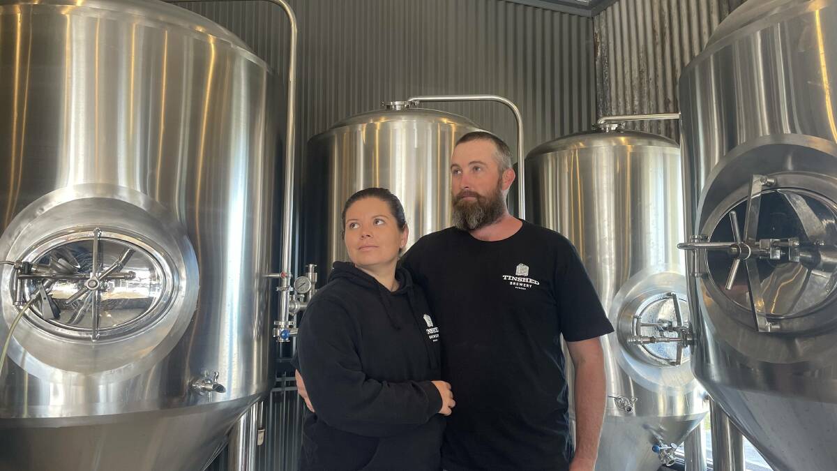 HIP POCKET PAIN: Tinshed Brewery owners Haley and Jimmy Cox are dealing with rapidly rising power prices in a power intensive business. Picture: Angus Michie