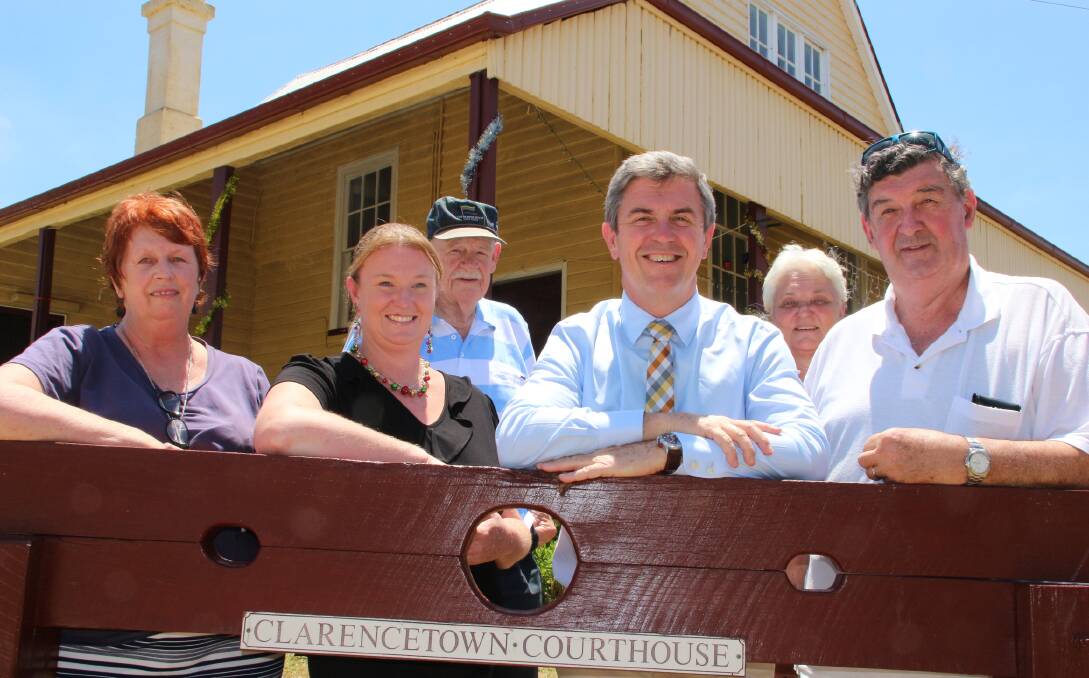 NEW FUNDING:: Lyne MP David Gillespie with members of the Clarence Town Progress Association which will receive $14,000 for a playground.