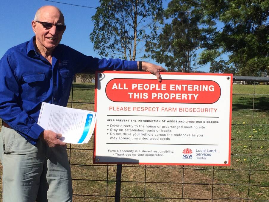 Security: The Biosecurity Plan is to be kept on file for farmers' use or audits by Livestock Production Assurance. Picture: supplied. 