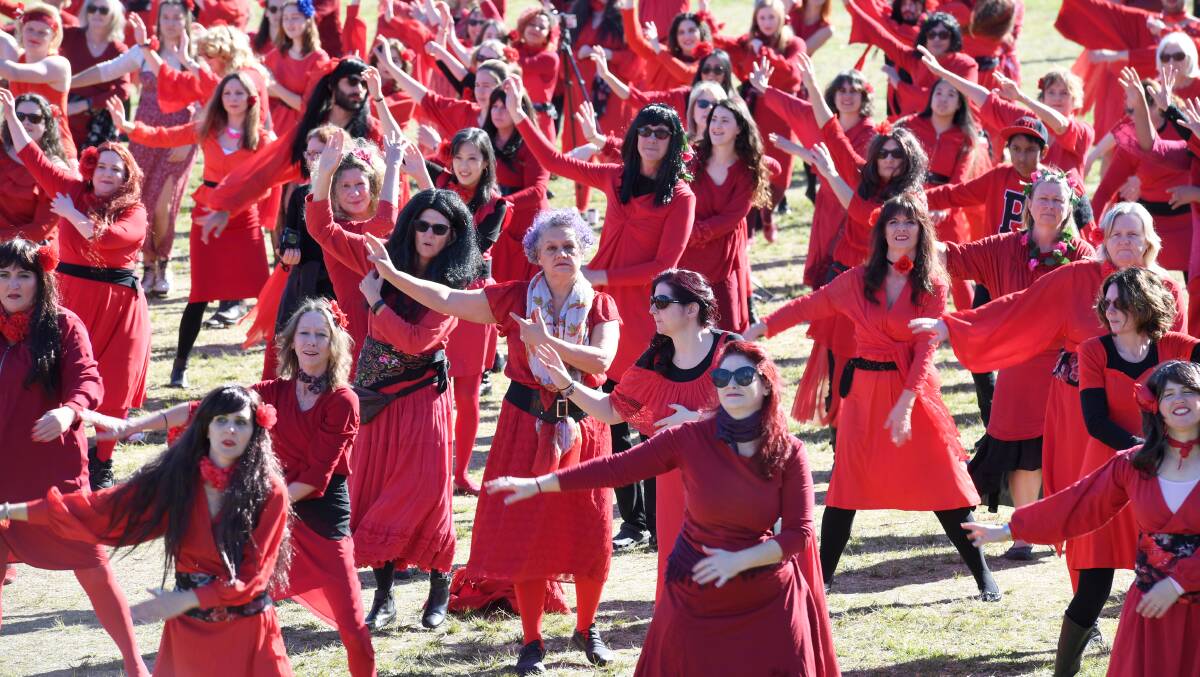 Kate Bush fans all over the world come together each year to recreate her 1978 Wuthering Heights music video. Picture: Getty Images