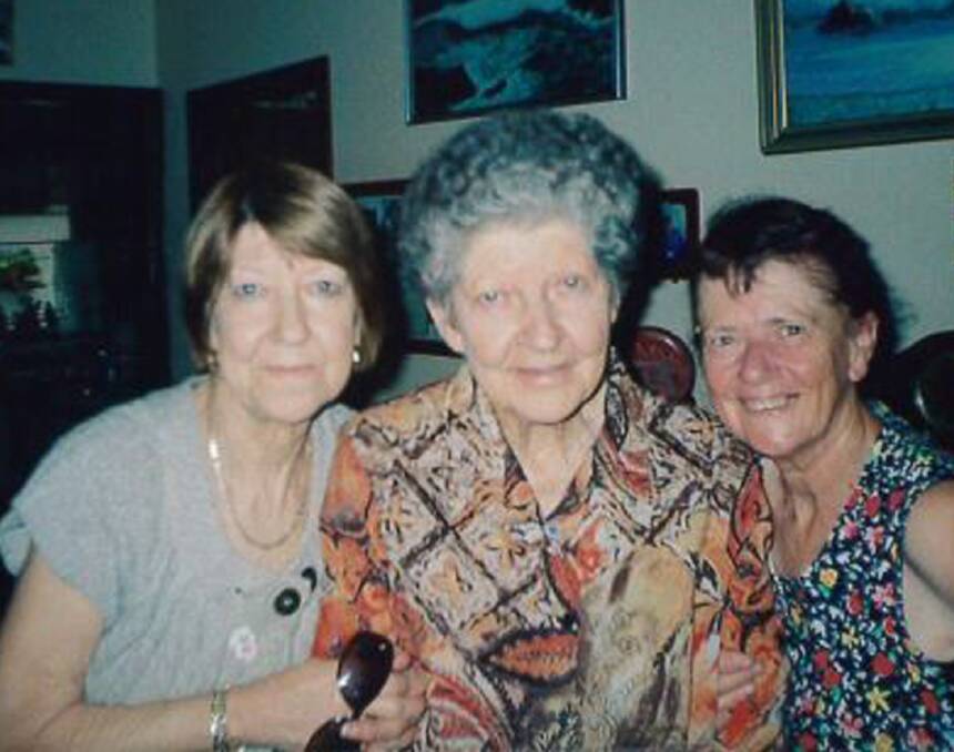 Family: Joyce Fox with daughters Gail and Karen before her death in June, 2014.