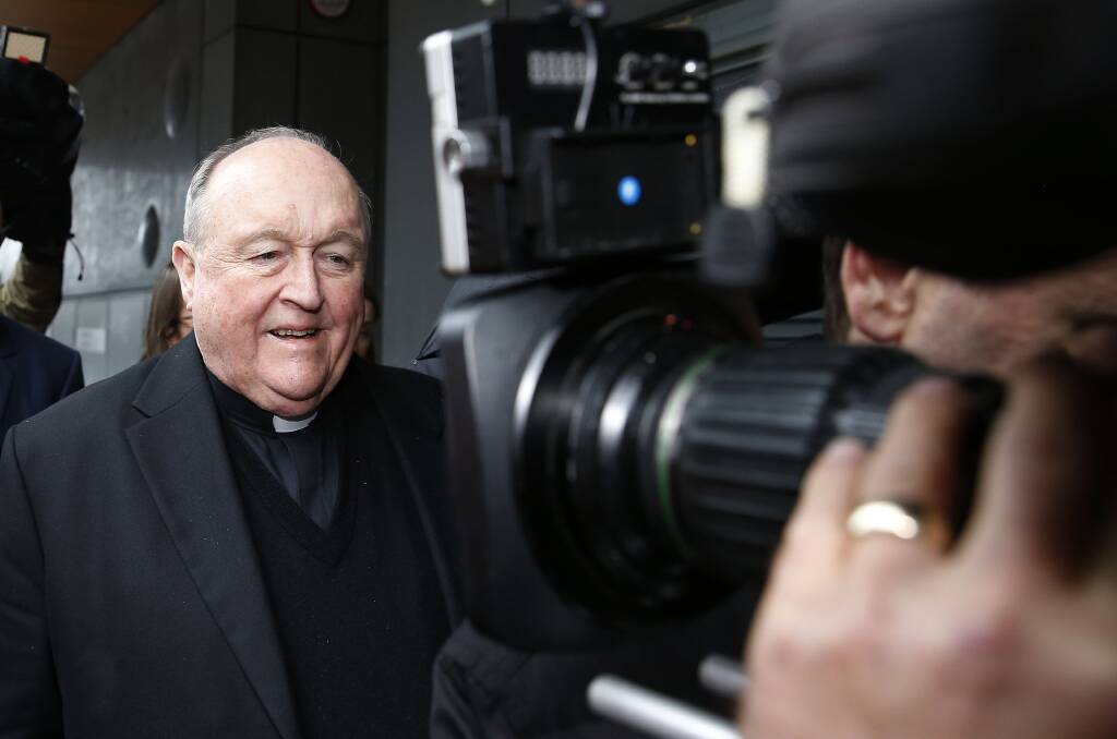 History: Archbishop Philip Wilson - the most senior Catholic clergyman in the world to be convicted of concealing a priest's child sex crimes, but not the most senior to be charged after a French Cardinal was charged in April. Picture: Darren Pateman.