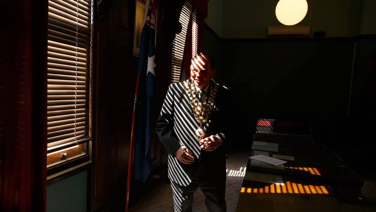Retiring mayor, Peter Blackmore. Picture: Max Mason-Hubers