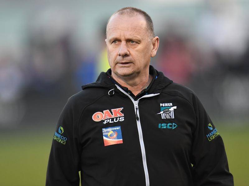 Coach Ken Hinkley has led Port Adelaide to the AFL finals in three of his six seasons in charge.