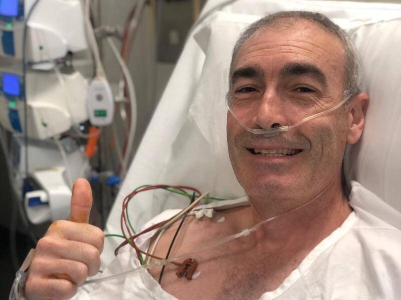 Yellow Wiggle Greg Page is recovering in hospital after collapsing at a bushfire benefit concert.