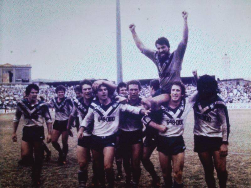 Captain George Peponis and his Canterbury "Entertainers" won the 1980 NSWRFL title at the SCG.