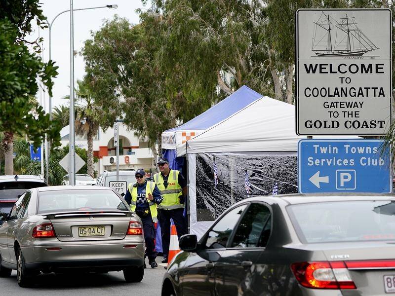 The high police presence will continue at Queensland's border to ensure no Victorian visitors enter.