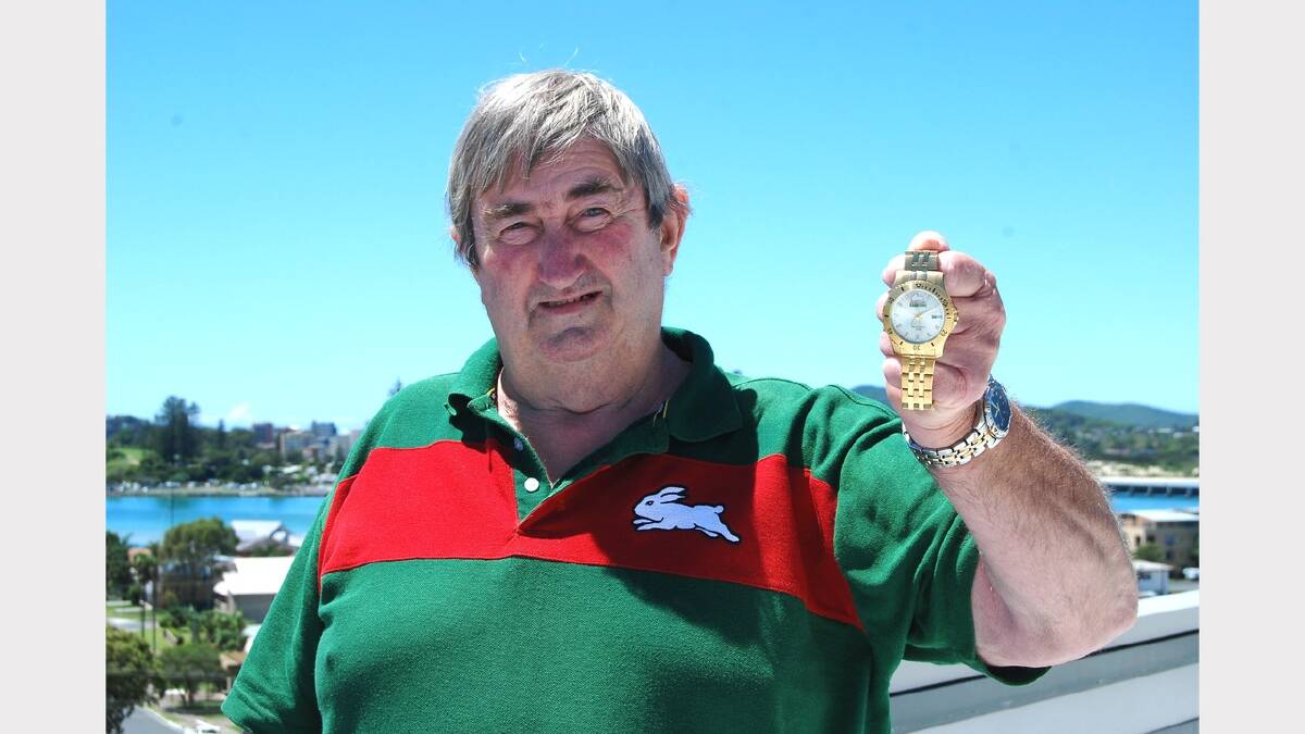Dennis Smith, 67, from Dungog has been working for JR Richards & Sons for the past 50 years. He was given a gold watch and a framed South Sydney Rabbitohs jersey from the company to mark the milestone.