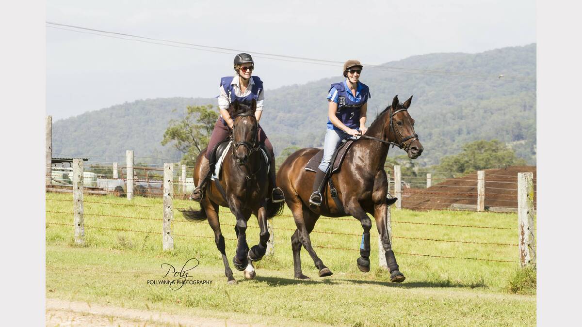 Clarence Town riders Alex Merrick and Tess Mutton