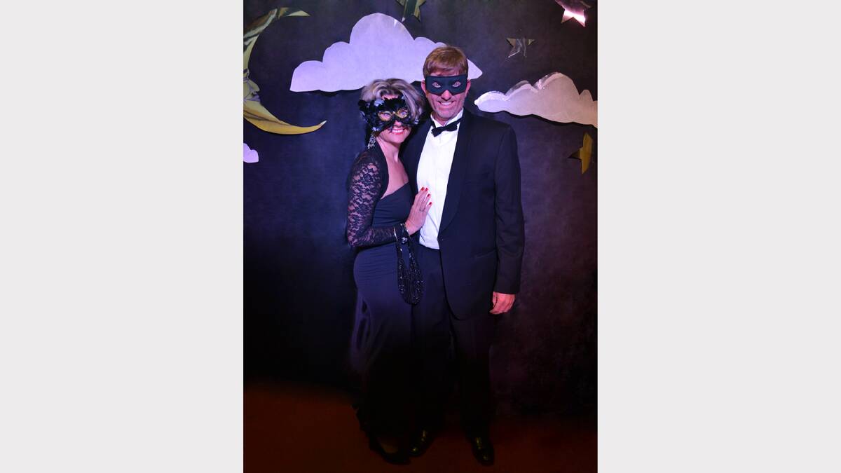 Andrew & Jo Melville having fun at the Dungog Masked Ball