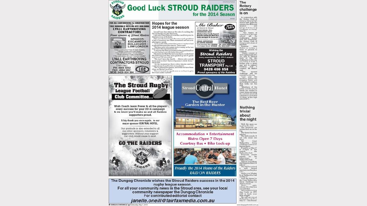 Stroud Raiders feature