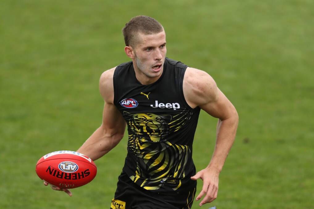 Richmond's Callum Coleman-Jones (pictured) and teammate Sydney Stack have been sent home after breaching strict COVID-19 protocols. Photo: Graham Denholm/Getty Images