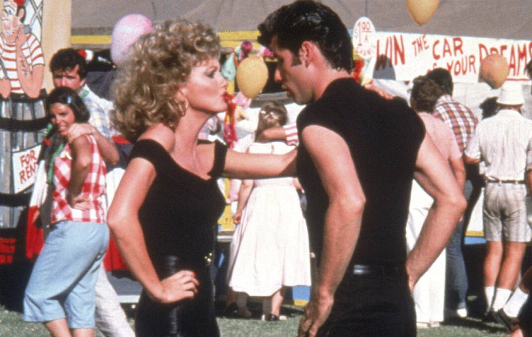 FAN FAVOURITE: Olivia Newton-John as 'Sandy' and John Travolta as 'Danny' during the final scene in Grease. Picture: Supplied
